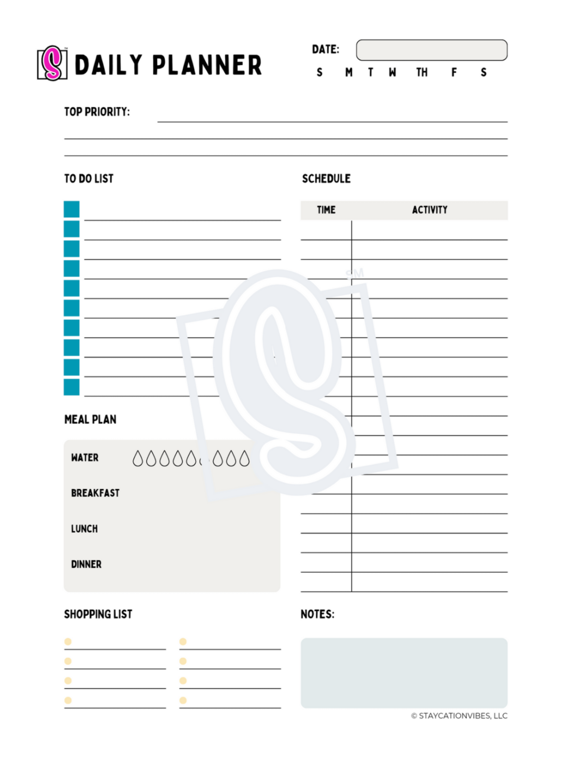 DAILY PLANNER