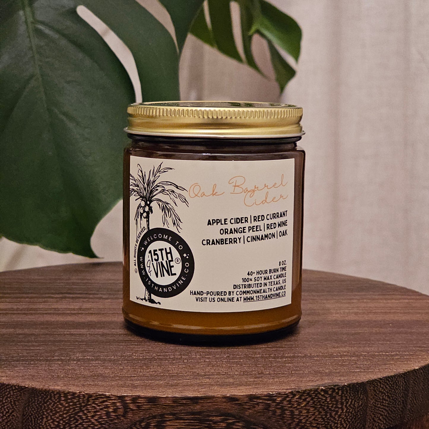 OAK BARREL CIDER SOY CANDLE