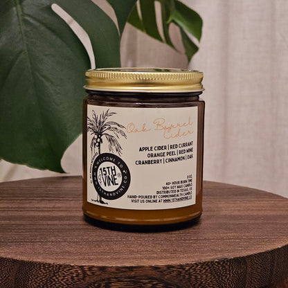 OAK BARREL CIDER SOY CANDLE