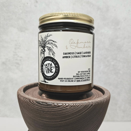 OAKMOSS + AMBER SOY CANDLE