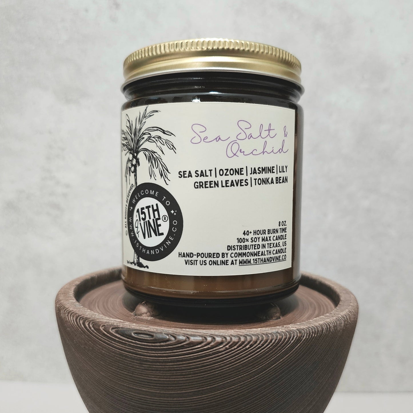 SEA SALT + ORCHID SOY CANDLE