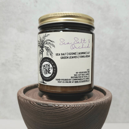SEA SALT + ORCHID SOY CANDLE