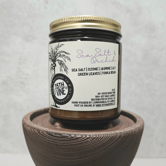 SEA SALT + ORCHID SOY CANDLE
