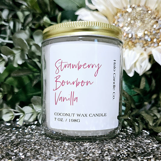 STRAWBERRY BOURBON VANILLA | COCONUT WAX CANDLE
