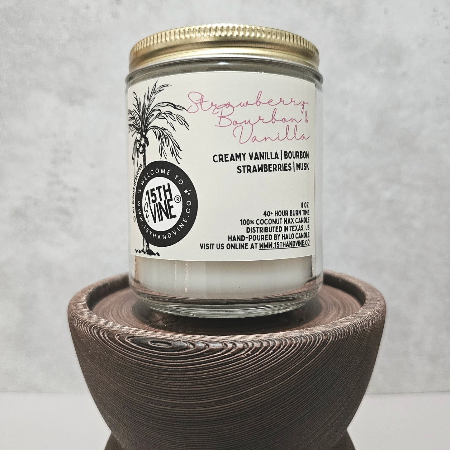STRAWBERRY BOURBON VANILLA | COCONUT WAX CANDLE