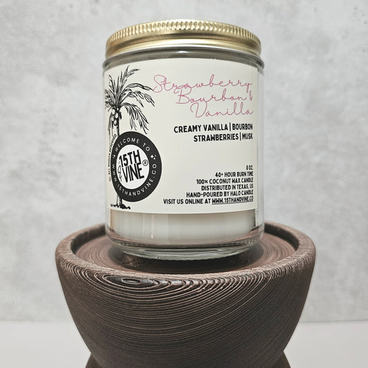 STRAWBERRY BOURBON VANILLA | COCONUT WAX CANDLE